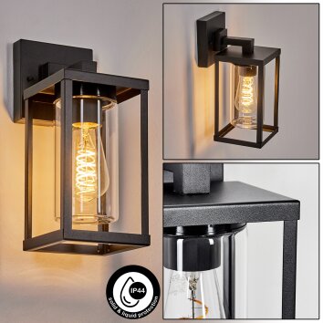 Avete Zewnętrzny kinkiet, Lampa ścienna Czarny, 1-punktowy