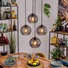 Koyoto lampa wisząca, kula świetlna, lampa wisząca przydymiony, 4-punktowe