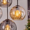 Koyoto lampa wisząca, kula świetlna, lampa wisząca bursztynowy, przezroczysty, przydymiony, 4-punktowe