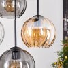 Koyoto lampa wisząca, kula świetlna, lampa wisząca bursztynowy, przezroczysty, przydymiony, 4-punktowe