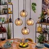 Koyoto lampa wisząca, kula świetlna, lampa wisząca bursztynowy, 4-punktowe