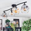 Ripoll lampa sufitowa, kula świetlna bursztynowy, przezroczysty, przydymiony, 4-punktowe