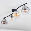 Ripoll lampa sufitowa, kula świetlna bursztynowy, przezroczysty, przydymiony, 4-punktowe