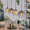 Koyoto lampa wisząca, kula świetlna, lampa wisząca bursztynowy, przezroczysty, przydymiony, 4-punktowe