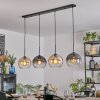 Koyoto lampa wisząca, kula świetlna, lampa wisząca bursztynowy, przezroczysty, przydymiony, 4-punktowe