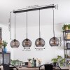 Koyoto lampa wisząca, kula świetlna, lampa wisząca przydymiony, 4-punktowe