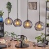 Koyoto lampa wisząca, kula świetlna, lampa wisząca przydymiony, 4-punktowe