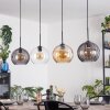 Koyoto lampa wisząca, kula świetlna, lampa wisząca bursztynowy, przezroczysty, przydymiony, 4-punktowe