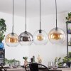 Koyoto lampa wisząca, kula świetlna, lampa wisząca bursztynowy, przezroczysty, przydymiony, 4-punktowe