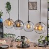 Koyoto lampa wisząca, kula świetlna, lampa wisząca bursztynowy, przezroczysty, przydymiony, 4-punktowe