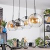 Koyoto lampa wisząca, kula świetlna, lampa wisząca bursztynowy, przezroczysty, przydymiony, 4-punktowe