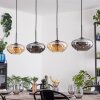 Mertola lampa wisząca, lampa wisząca bursztynowy, przydymiony, 4-punktowe