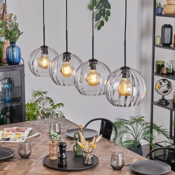 Koyoto lampa wisząca, kula świetlna, lampa wisząca przezroczysty, 4-punktowe