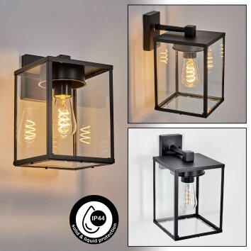 Gramilla zewnętrzny kinkiet, kinkiet czarny, 1-punktowy