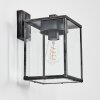 Gramilla Zewnętrzny kinkiet, Lampa ścienna Czarny, Srebrny, 1-punktowy