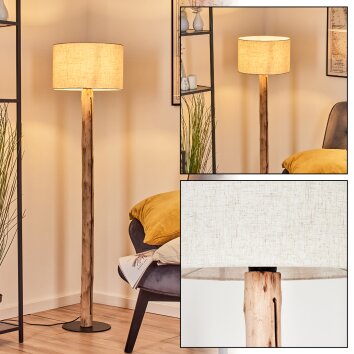 Bassagoda Lampa stojąca Ecru, Czarny, 1-punktowy