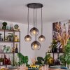 Koyoto lampa wisząca, kula świetlna, lampa wisząca przezroczysty, przydymiony, 4-punktowe
