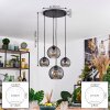 Koyoto lampa wisząca, kula świetlna, lampa wisząca 30 cm przydymiony, 4-punktowe