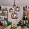 Koyoto lampa wisząca, kula świetlna, lampa wisząca 30 cm przydymiony, 4-punktowe