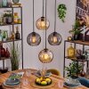 Koyoto lampa wisząca, kula świetlna, lampa wisząca 35 cm bursztynowy, przydymiony, 4-punktowe
