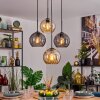 Koyoto lampa wisząca, kula świetlna, lampa wisząca 35 cm bursztynowy, przydymiony, 4-punktowe