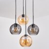 Koyoto lampa wisząca, kula świetlna, lampa wisząca 35 cm bursztynowy, przydymiony, 4-punktowe
