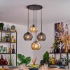 Koyoto lampa wisząca, kula świetlna, lampa wisząca 35 cm bursztynowy, przydymiony, 4-punktowe
