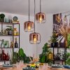 Lauden lampa wisząca, lampa wisząca przezroczysty, miedziany, 3-punktowe