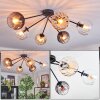 Koyoto lampa sufitowa, kula świetlna 77.5 cm bursztynowy, przezroczysty, przydymiony, 6-punktowe