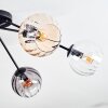 Koyoto lampa sufitowa, kula świetlna 77.5 cm bursztynowy, przezroczysty, przydymiony, 6-punktowe