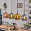 Koyoto lampa wisząca, kula świetlna, lampa wisząca niebeieski, złoty, zielony, miedziany, 4-punktowe