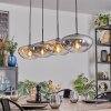 Mertola lampa wisząca, lampa wisząca bursztynowy, przezroczysty, przydymiony, 4-punktowe