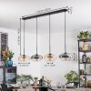 Mertola lampa wisząca, lampa wisząca bursztynowy, przezroczysty, przydymiony, 4-punktowe