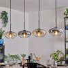 Mertola lampa wisząca, lampa wisząca bursztynowy, przezroczysty, przydymiony, 4-punktowe