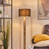 Bassagoda lampa stojąca kolory naturalne, czarny, 1-punktowy