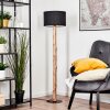 Bassagoda lampa stojąca kolory naturalne, czarny, 1-punktowy