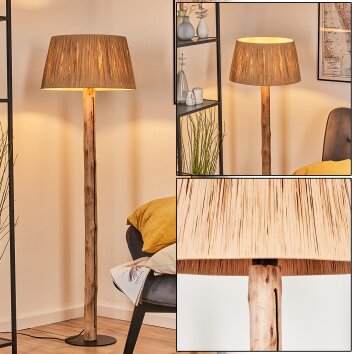 Granja lampa stojąca kolory naturalne, czarny, 1-punktowy