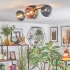 Chehalis lampa sufitowa, kula świetlna niebeieski, zielony, przezroczysty, miedziany, 4-punktowe