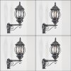 Lentua zewnętrzny kinkiet, kinkiet czarny, srebrny, 1-punktowy, Czujnik ruchu