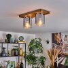 Donar Lampa sufitowa Wygląd drewna, 2-punktowe