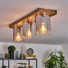 Donar Lampa sufitowa Wygląd drewna, 3-punktowe