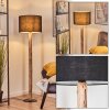 Bassagoda lampa stojąca kolory naturalne, czarny, 1-punktowy