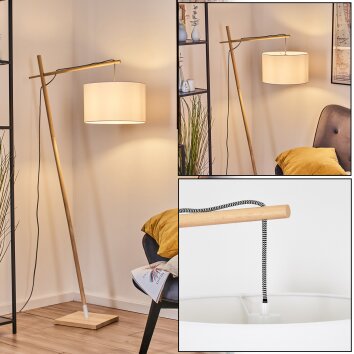 Bassagoda Lampa stojąca Ecru, Biały, 1-punktowy