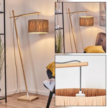 Granja Lampa stojąca Ecru, Biały, 1-punktowy