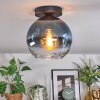 Koyoto lampa sufitowa, kula świetlna 20 cm niebeieski, przezroczysty, 1-punktowy