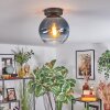 Koyoto lampa sufitowa, kula świetlna 20 cm niebeieski, przezroczysty, 1-punktowy
