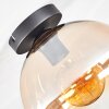 Koyoto Lampa sufitowa, Kula świetlna W kolorze bursztynu, Przezroczysty, 1-punktowy
