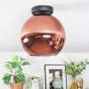 Koyoto lampa sufitowa, kula świetlna miedziany, 1-punktowy