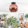 Koyoto lampa sufitowa, kula świetlna miedziany, 1-punktowy