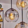 Koyoto lampa wisząca, kula świetlna, lampa wisząca bursztynowy, przezroczysty, przydymiony, 4-punktowe